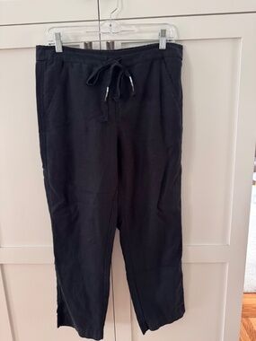 JCrew Pull-On Linen-Blend Pants